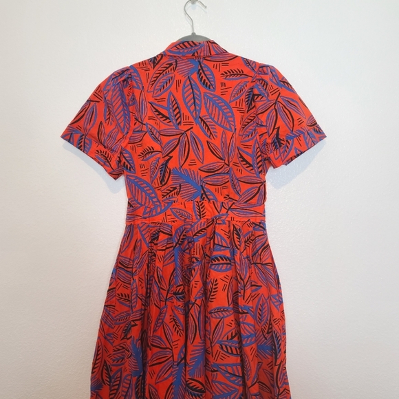 Alexis x Target Tropical Leaf Button Front Shirt Dress - Picture 11 of 14